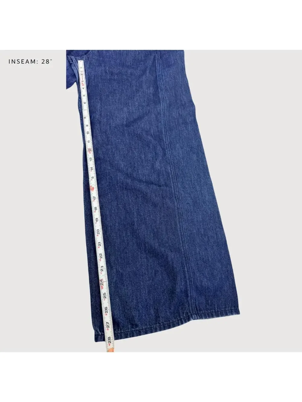 COS Chambray Wide Leg Trouser Jeans Lyocell Denim Size 8 - Picture 8 of 9